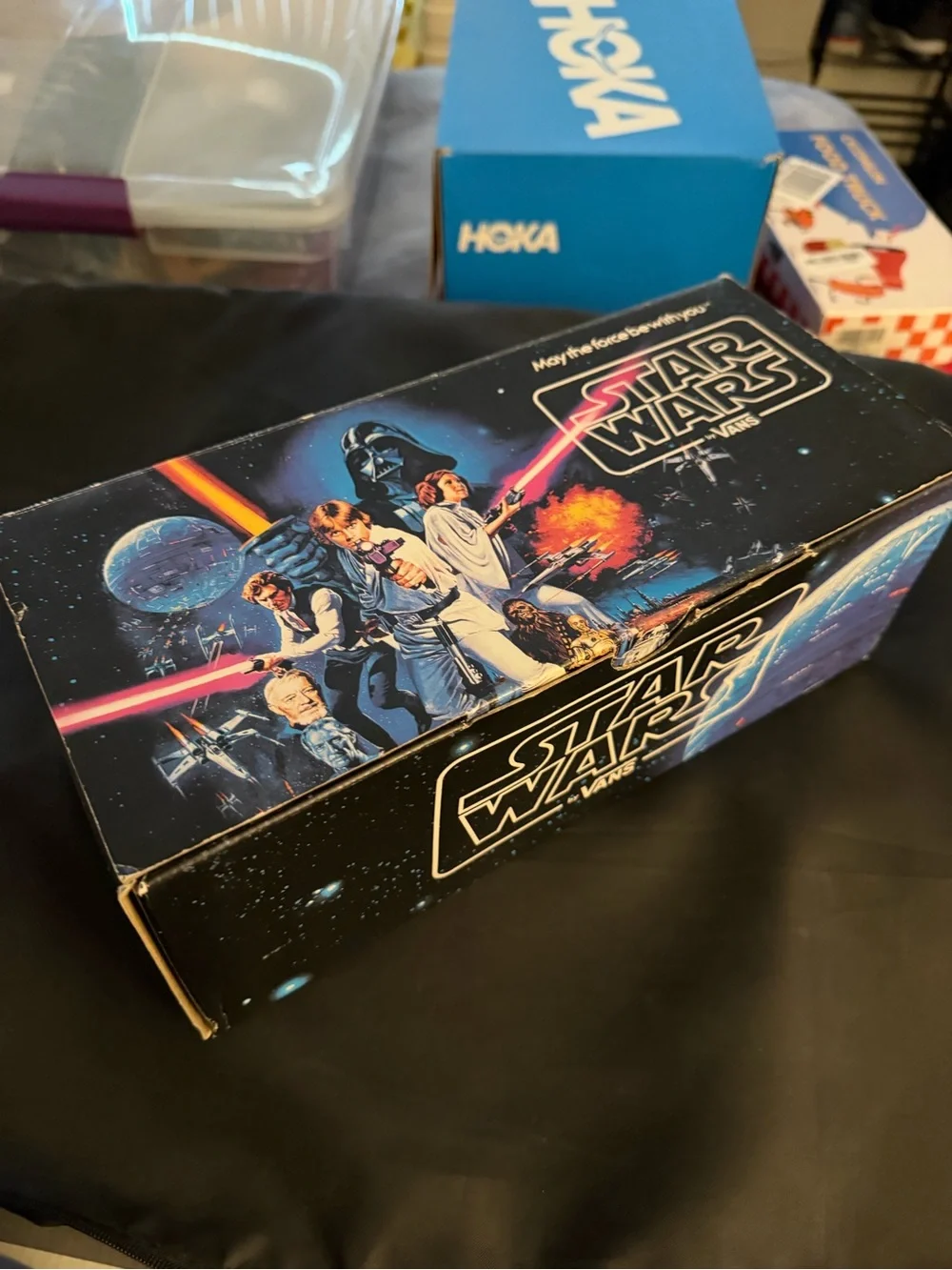 Vans Black and Teal Star Wars Yoda Aloha Box